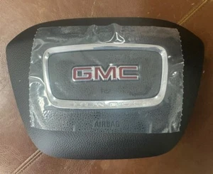 2018 -2022 GMC CANYON DENALI DRIVER WHEEL AIRBAG 3-PIN Black OEM - Picture 1 of 3