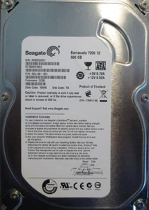 Unidad de disco duro de escritorio ST3500418AS 9SL142-301 FW:CC35 TK 500 GB Sata - Imagen 1 de 1