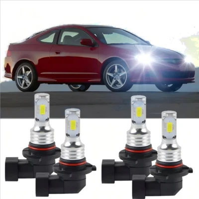 Juego de 4 bombillas LED delanteras 6000K para haz alto y bajo Acura RSX 2005-2006 Foto 1 de 4