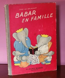 1938 TRUE FIRST FRENCH EDITION, BABAR EN FAMILLE BY JEAN DE BRUNHOFF - Bild 1 von 19