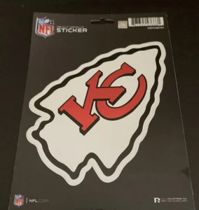 Die Cut Metallic Sticker Kansas City Chiefs 5”*7” - Picture 1 of 1