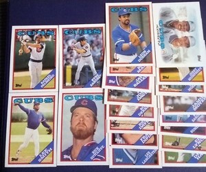 1988 Topps Chicago Cubs Lot (21) Sandberg,  Palmeiro, Sutcliffe, Lee Smith ⚾