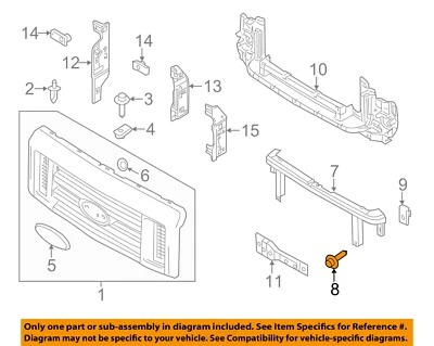 Винт в сборе для передних фар головного света FORD OEM N606677S439 - Изображение 1 из 2