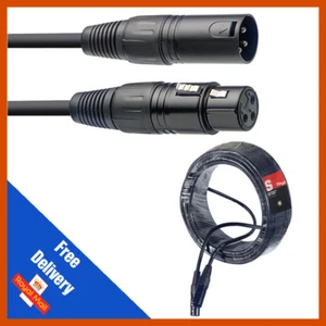 1 x Cable de Iluminación Stagg 15M Negro DMX Cable XLR Micrófono Calidad Banda DJ Disco - Imagen 1 de 1
