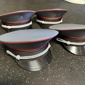 Lot of (4) Captain’s Hat Skipper Boaters Peaked Cap Blue and Black Various Sizes - Picture 1 of 8