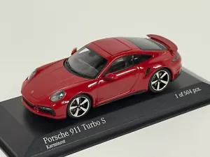 1/43 Minichamps Porsche 911 Turbo S de 2020 en rojo 410 069475 BK124 - Imagen 1 de 6