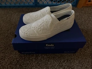 Keds Women's Double Decker Eyelet Slip On Sneaker - Picture 1 of 3