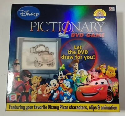 Mattel Disney Pictionary DVD Game Pixar Brand New In Box Unopened Factory Sealed - Image 1 of 4