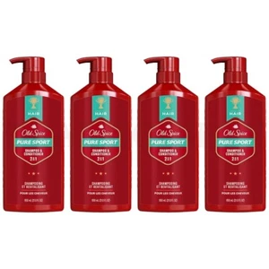 Old Spice Pure Sport 2in1 Shampoo & Conditioner for Men 22oz Lot of 4 - Picture 1 of 7