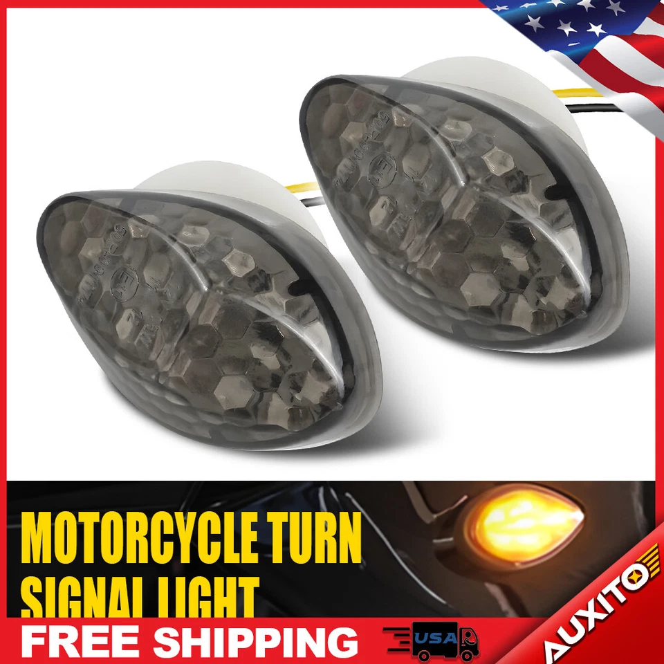 LED Flush Mount Front Turn Signal Blinker For Honda CBR600RR CBR600F4/F4i - Image 1 of 4