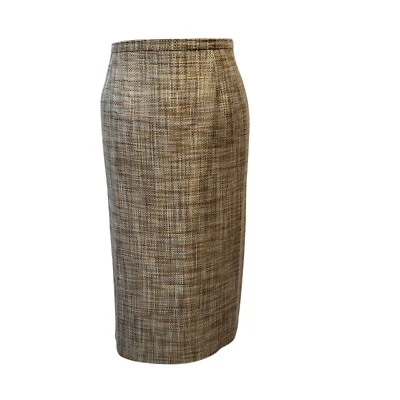 Windsmoor Tweed Pencil Skirt Beige Women's 16 - Image 1 of 4