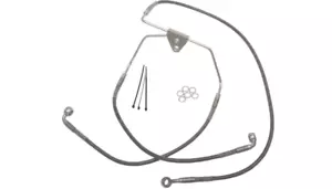 Drag Specialties +6" Stainless Front Brake Line Kit 08-13 Harley Davidson - Picture 1 of 1