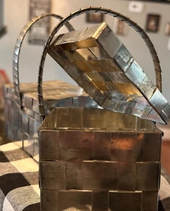 Juego de 2 Monederos Cuadrados de Lata Diseño Original Hecho en México - Colección Única - Imagen 1 de 5