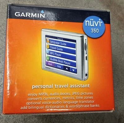 Garmin nüvi 300/350 GPS Windshield Mountable Or Place On Dash personal Assist. - Image 1 of 4