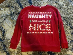 No Boundaries Fuzzy Red Christmas Sweater Size Small - Picture 1 of 5