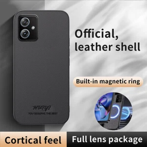 Para Motorola Moto G64, Lujo Negocios Retro Cuero Suave Magnético Estuche Cubierta - Imagen 1 de 29