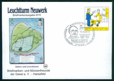 GERMANY RARE POSTAL COVER GERMAN LIGHTHOUSES LIGHTHOUSE LEUCHTTÜRME fx07 - Image 1 of 2