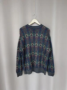 Lobo Pendleton Sweater Men's XL Cotton Blend Pullover Geometric Made in USA - Picture 1 of 12