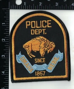 Omaha Police Dept. Nebraska Face right Police Department NE Nebraska Patch - Picture 1 of 1