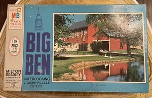 Rompecabezas 1968 Milton Bradley Big Ben Springfield, Massachusetts (4962) 1000 piezas ¡Reedición!¡! - Imagen 1 de 3