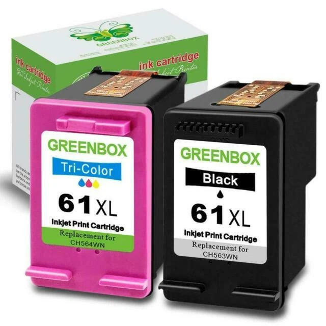 GREENBOX INKCARTRIDGES61 Remanufactured Ink Cartridge Replacement for HP