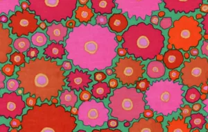 Kaffe Fassett COGS RED 35"x42" inches GP66 original issue - Picture 1 of 1