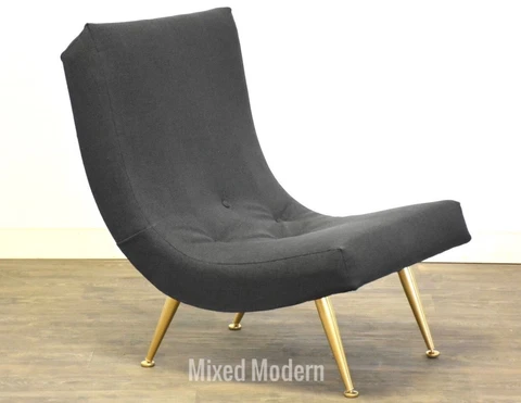 Adrian Pearsall style Mid Century Modern Scoop Lounge Chair Cover