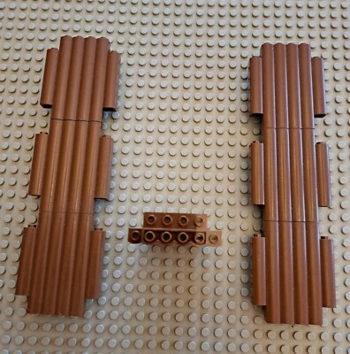 LEGO Western - Fort   Palisade, Mauerteile  7 Stück  30140 Farbe altbraun  2x6x6 - Bild 1 von 3