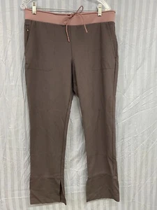 ATHLETA Gray/ Pink Hermosa Pull On Lounge Athletic Pants - L - EUC - Picture 1 of 5