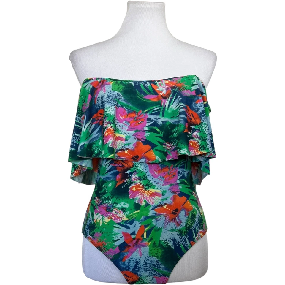 Asos South Beach Womens Sz 10 One Piece Swim Suit Bathing Suit Flutter - Image 1 of 4