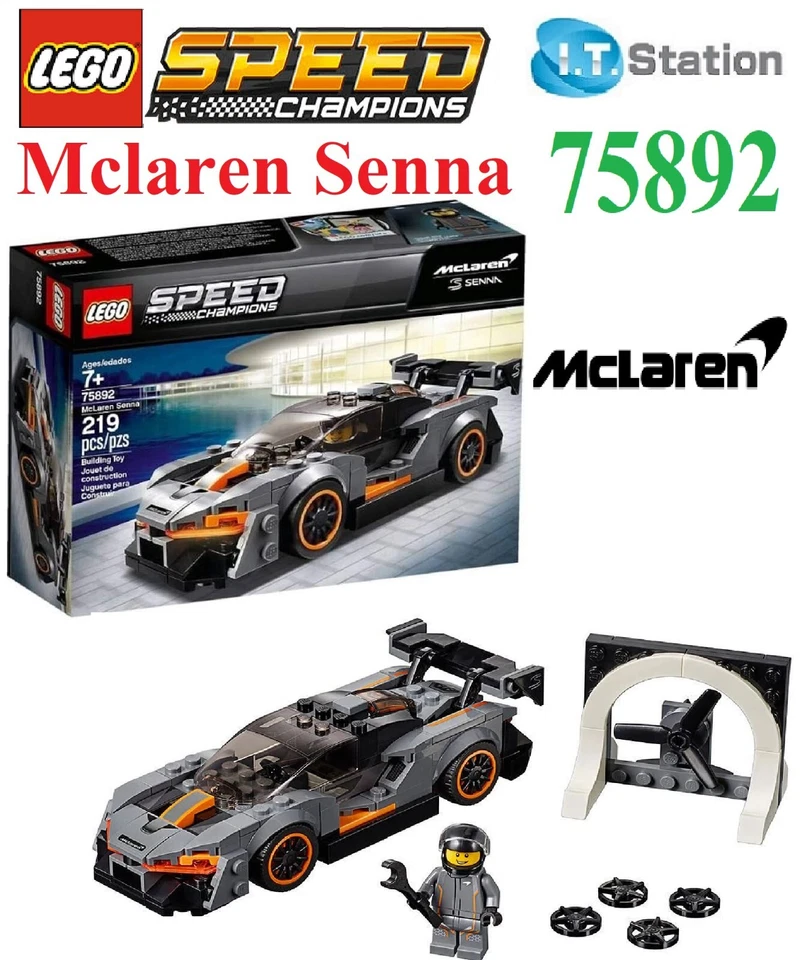 Brand New Sealed LEGO® 75892 Speed Champions McLaren Senna - Retired - image 1 of 1