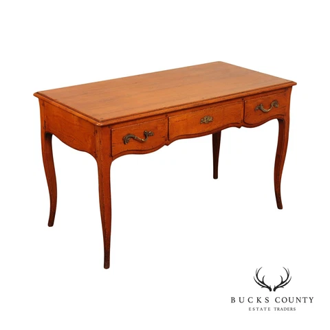 Custom Quality French Louis XV Style Fruitwood Writing Desk Cover