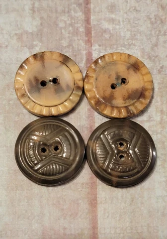 Antique Vintage Tight Top Celluloid Buttons Cover