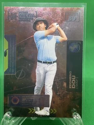 2021 Skybox Metal Universe Champions #89 Zecheng "Marty" Dou  Golf - Image 1 of 2