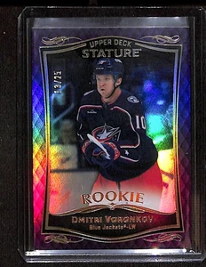 2023-24 Upper Deck Stature Rookie púrpura #35 Dimitri Voronkov/25 - Imagen 1 de 2