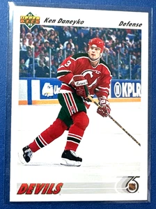 1991-92 Upper Deck Hockey #435 Ken Daneyko - Picture 1 of 2
