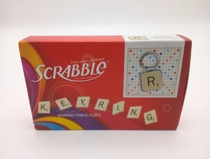 R1 Scrabble Kachel Buchstabe Initiale Schlüsselanhänger Schlüsselring Wild & Wolf silber Metall unbenutzt - Bild 1 von 10