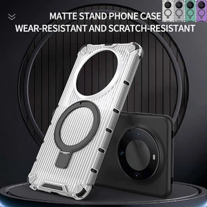 Magnetische TPU-Hülle für Huawei Mate 60 Pro Mate 50 mit stoßfestem Ringständer - Picture 1 of 16