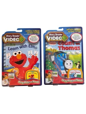 Vintage 2006 New Story Reader Video Plus Elmo & Thomas & Friends Lot Of 2 - Image 1 of 2