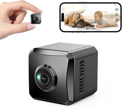 Mini WLAN Überwachungskamera 1080p HD Kamera Wireless Nachtsicht Camera - Bild 1 von 4