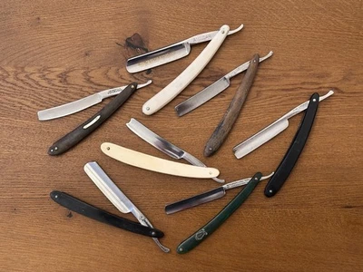 Lotto di rasoi a mano libera - Straight Razor Solingen Sheffield Eskilstuna Fila - Immagine 1 di 4