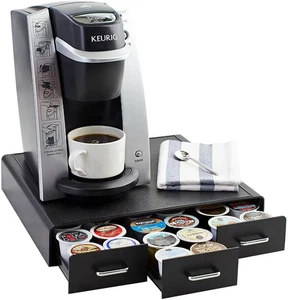 Kaffeepad Aufbewahrungsschublade für K-Cup Pods - 36 Pod Kapazität, schwarz - Bild 1 von 12