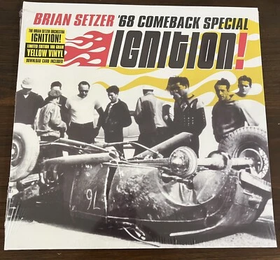 BRIAN SETZER - IGNITION! (LIMITED 180 GR.YELLOW VINYL)   VINYL LP NEW! - Image 1 of 4