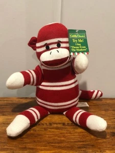 Nuevo Calcetín de Baile Pecador Mono DAN DEE Peluche Animal de Peluche Rojo y Blanco - Imagen 1 de 3