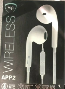 iHip ~ Auriculares APP2 ~ Con micrófono y estuche en línea ~ Nuevos en caja - Imagen 1 de 3