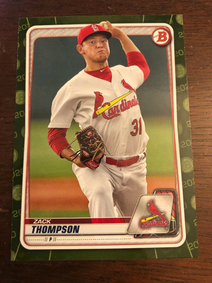 2020 Bowman Camo Prospect Parallel BP-6 Zach Thompson - Image 1 of 1