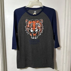 Detroit Tigers Cooperstown Collection 3/4 Sleeve T-Shirt Men’s Medium NWTs - Picture 1 of 9