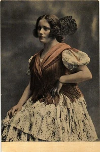 España Antigua Postal Vintage Mujer vestida de flamenca Bailarina Flamenca (1483) - Imagen 1 de 2