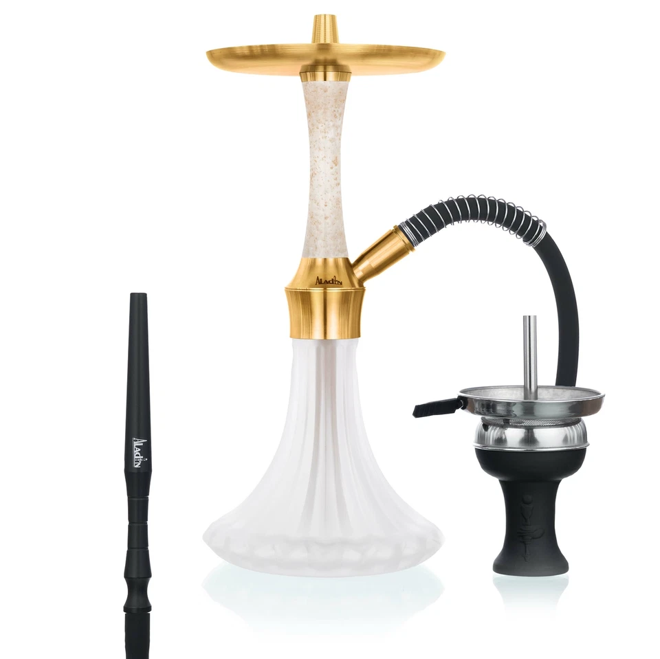 Aladin Shisha EPO - Frozen Gold | Edelstahl Shisha | 9 Blow Off Varianten