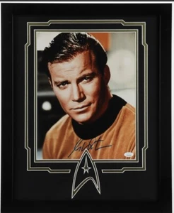 William Shatner Signed Star Trek 18x22 Custom Framed Photo JSA COA Autograph - Picture 1 of 4